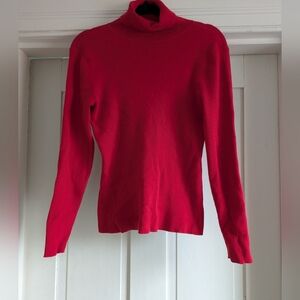 Liz Claiborne Red Turtleneck Sweater- M